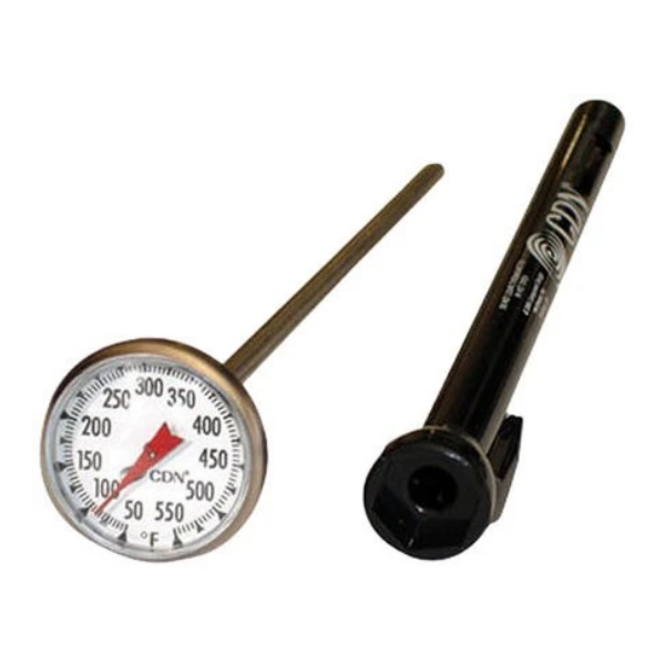 CDN ProAccurate Insta-Read Pocket Dial Thermometer, Silver/Black