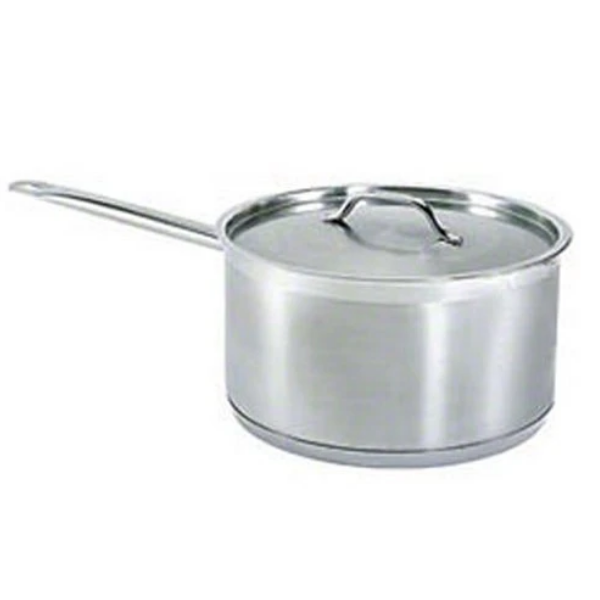 Update International (SSP-3) 3 1/2 Qt Induction Ready Stainless Steel Sauce Pan w/Cover