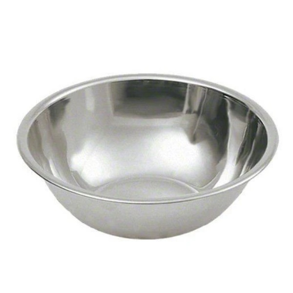 16 qt Stainless Steel Mixing Bowl 18 Diam. X 5 1/8 H Standard Weight – THE  FIRST INGREDIENT KITCHEN SUPPLY