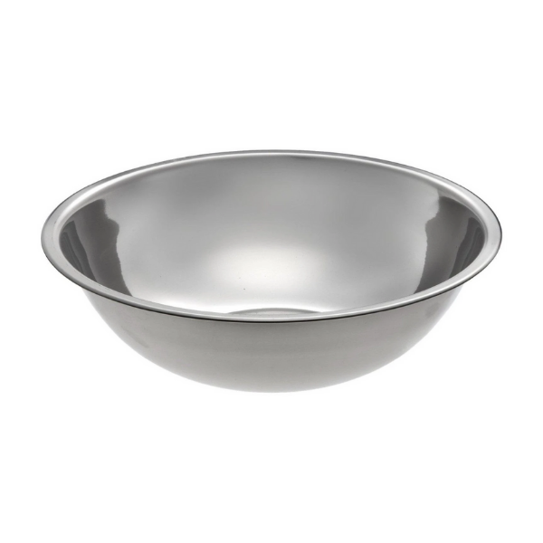 13 qt Stainless Steel Mixing Bowl 15 1/2" Diameter x 4" H Standard Weight MB-1300
