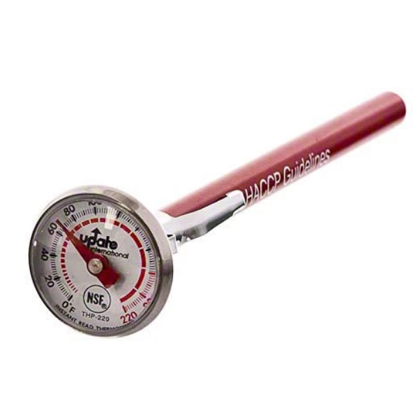 Update International (THP-220) 5 1/2" Long Dial Pocket Thermometer