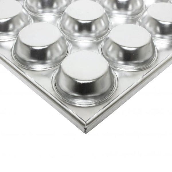 Thunder Group ALKMP024 24 Cup Aluminum Muffin Pan, 3.5 oz. Each Cup