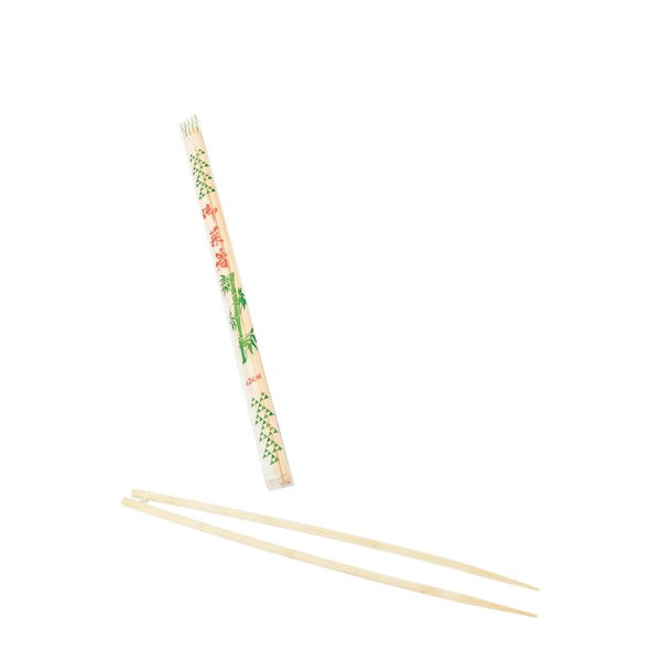 Thunder Group BACS002 18" Length Bamboo Chopsticks - Pair