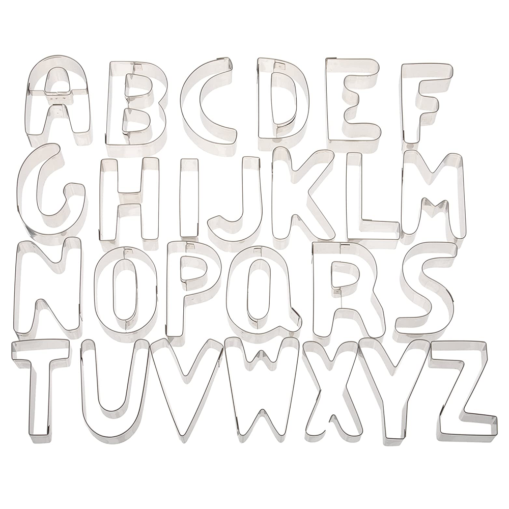 Ateco 6950 26-Piece Alphabet Cookie Cutter Set