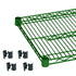 Thunder Group CMEP1424 Epoxy Coating Wire Shelves 14" x 24" With 4 Set Plastic Clip