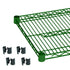 Thunder Group CMEP1436 Epoxy Coating Wire Shelves 14" x 36"  With 4 Set Plastic Clip