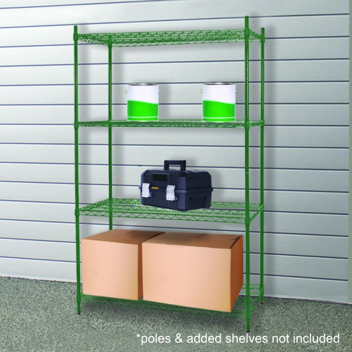 Thunder Group CMEP2472 Epoxy Coating Wire Shelves 24" x 72" With 4 Set Plastic Clip