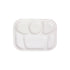 Thunder Group ML803W 13" x 9 1/2" White Melamine Compartment Tray - 12/Pack