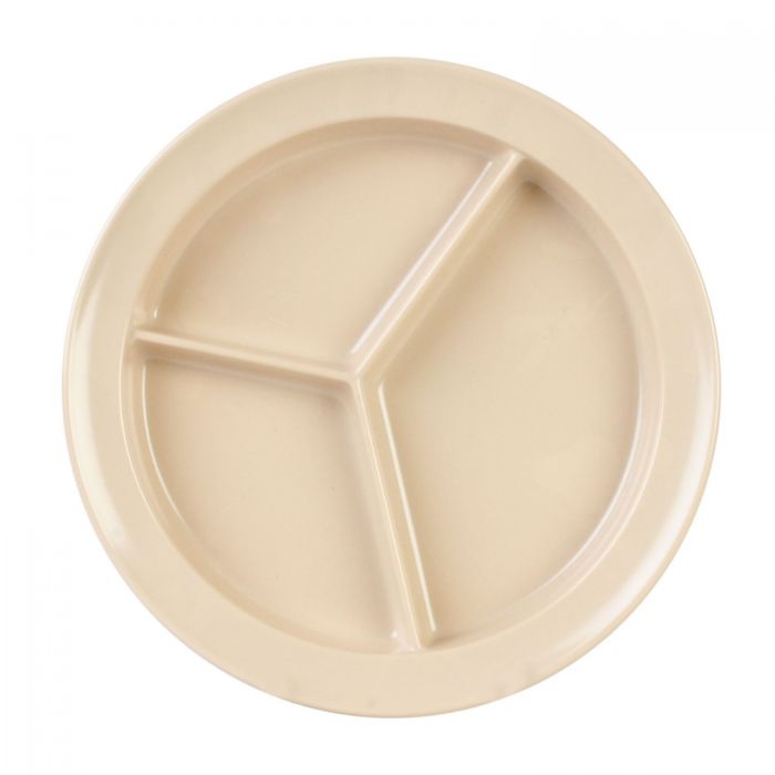 Thunder Group 8 3/4" Deep Compartment Plate - 12/Pack