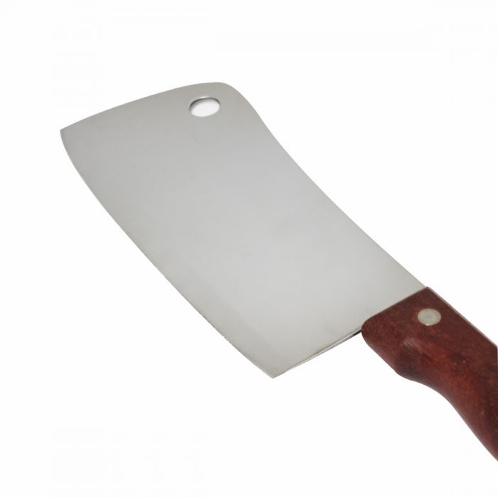 Thunder Group OW189 Stainless Steel Asian Cleaver with Wooden Handle