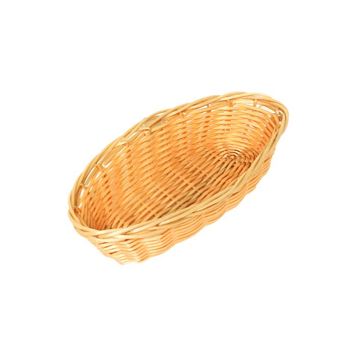 Thunder Group PLBB850 8 1/4" x 4 1/4" x 2" Oblong Woven Bread Basket