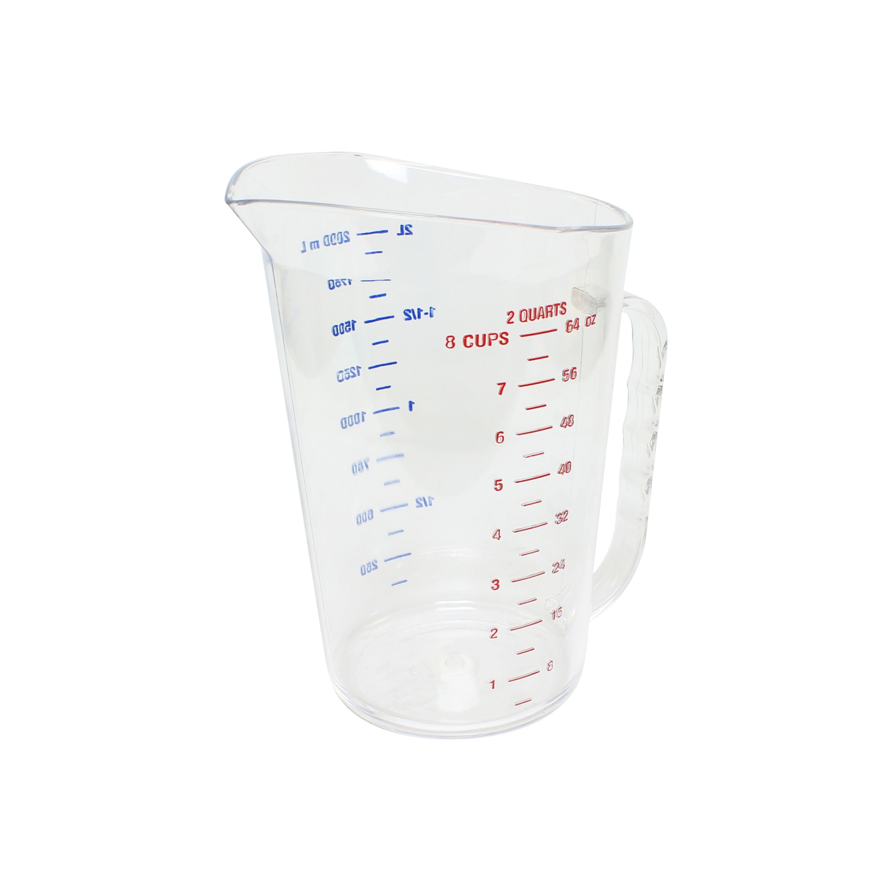 Thunder Group PLMC064CL Heavy Weight 2 QT/ 2L Polycarbonate Measuring Cup
