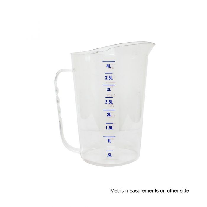 Thunder Group PLMD128CL 4 Qt. Measuring Cup with U.S. and Metric Measurements