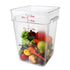 Thunder Group PLSFT022PC 22-Quart Polycarbonate Square Food Storage Containers, Clear