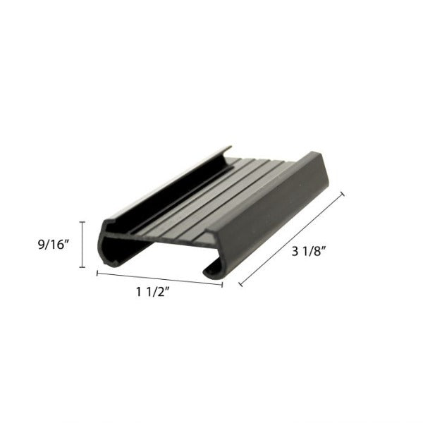 Thunder Group PLSL003BK 3" Black Plastic Shelf Label, Pack Of 4