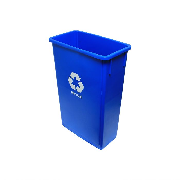 Thunder Group PLTC023R 23-Gallon Plastic Trash Can with Recycle Mark