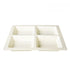 Thunder Group Square 4-Section Compartment Tray, 13 1/2" x 13 1/2" x 1 3/8"