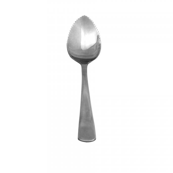 Thunder Group SLGF004 Stainless Steel Grapefruit Spoon with Serrated Edge - 12/Pack