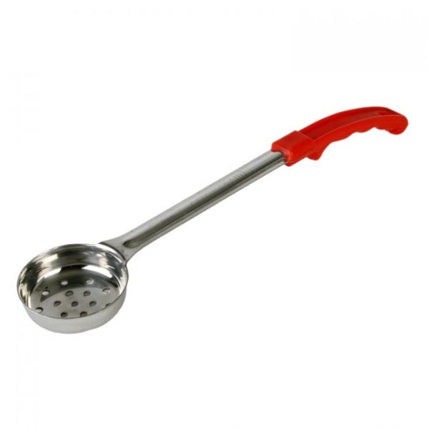 Thunder Group SLLD102PA 2 oz. Red Perforated Portion Spoon