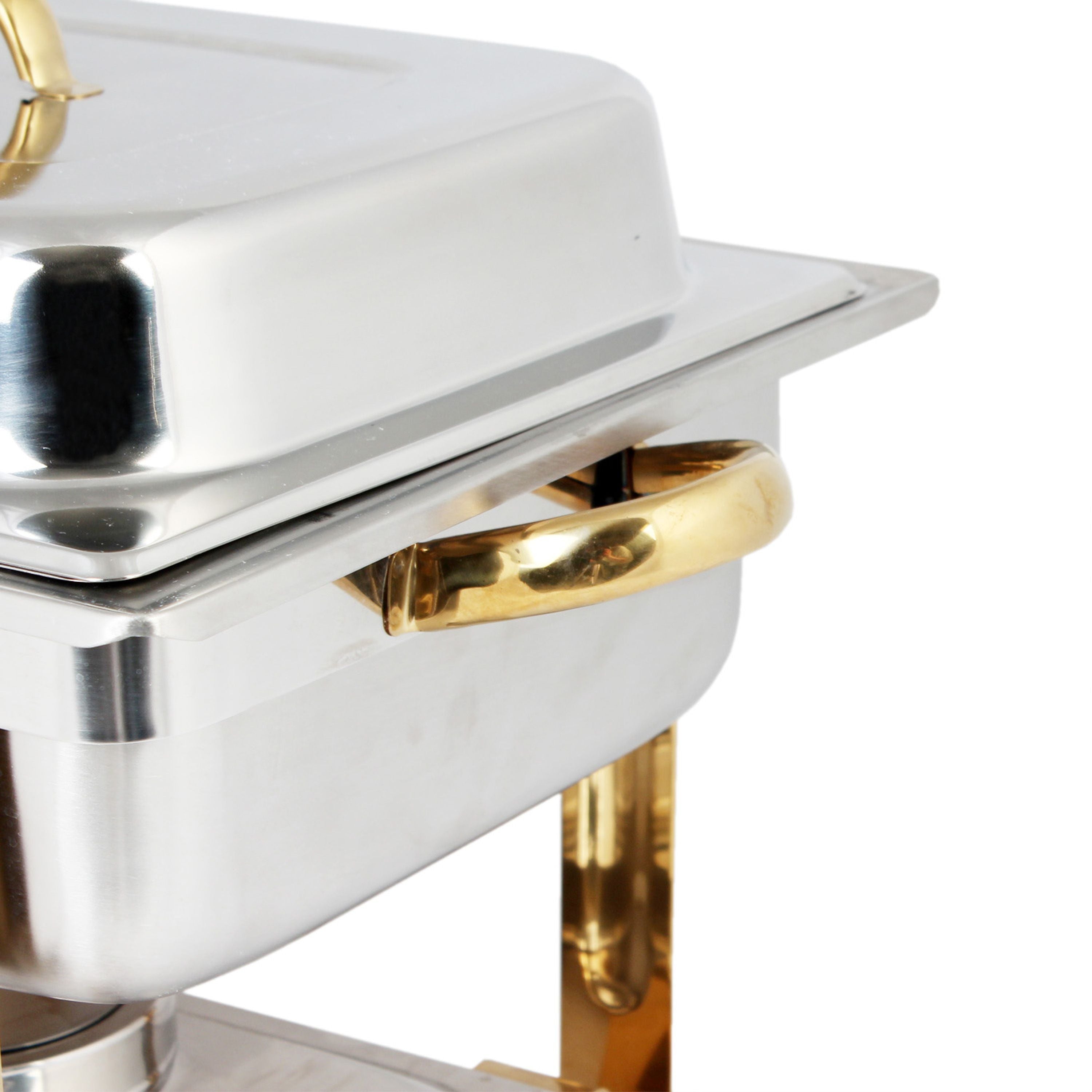 Thunder Group SLRCF0834GH 4-Quart Gold Accented Chafer