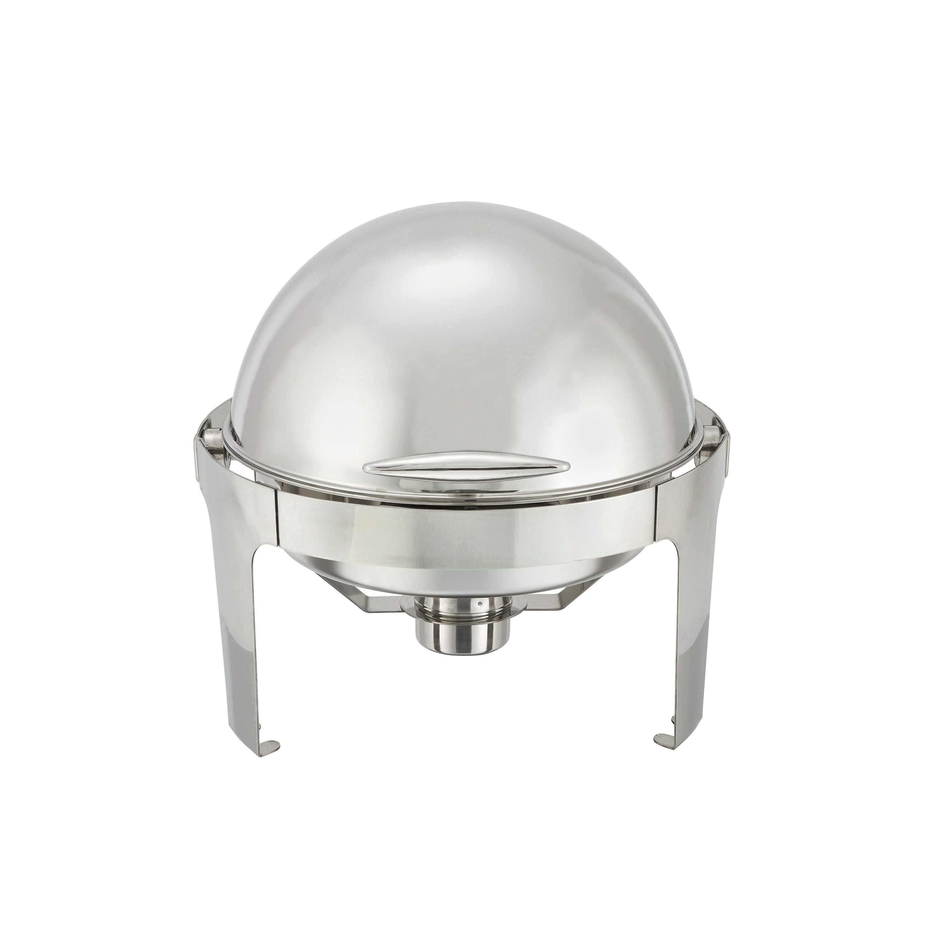 Thunder Group SLRCF0860 6-Quart Round Roll Top Stainless Steel Handle