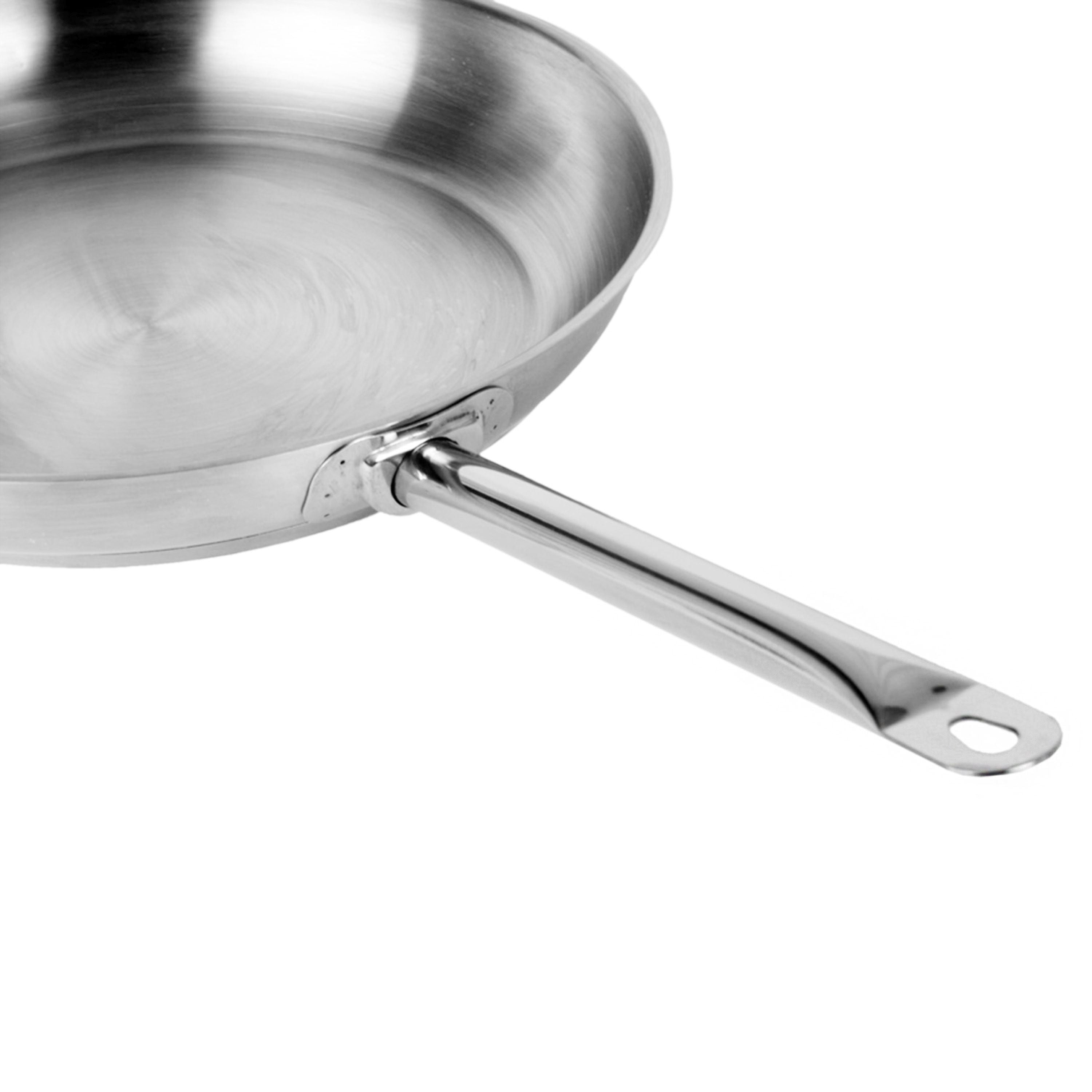 Thunder Group Stainless Steel Welded Hollow Handle Fry Pan