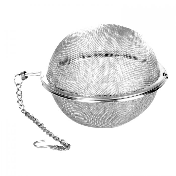 Thunder Group SLTB004 3 1/2" Stainless Steel Tea Ball with Chain and Mesh