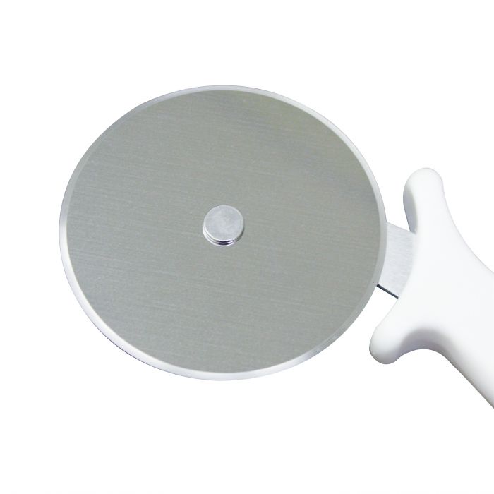 Thunder Group Pizza Cutter with White Plastic Handle