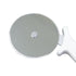 Thunder Group Pizza Cutter with White Plastic Handle