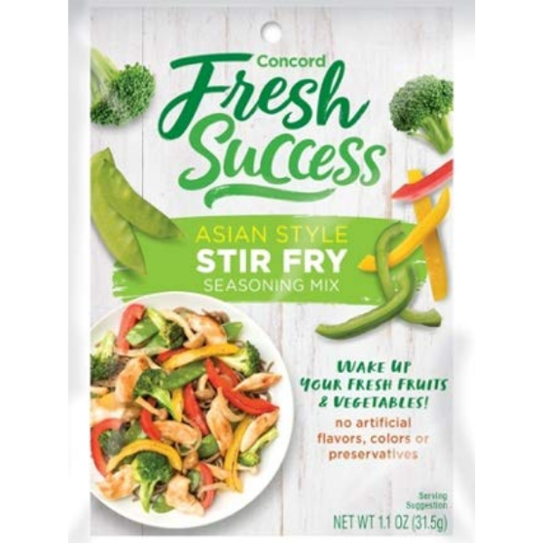 Concord Farms Asian Style Stir Fry Mix, Net Wt 1.1 oz (VALUE Case of 3 Packets)