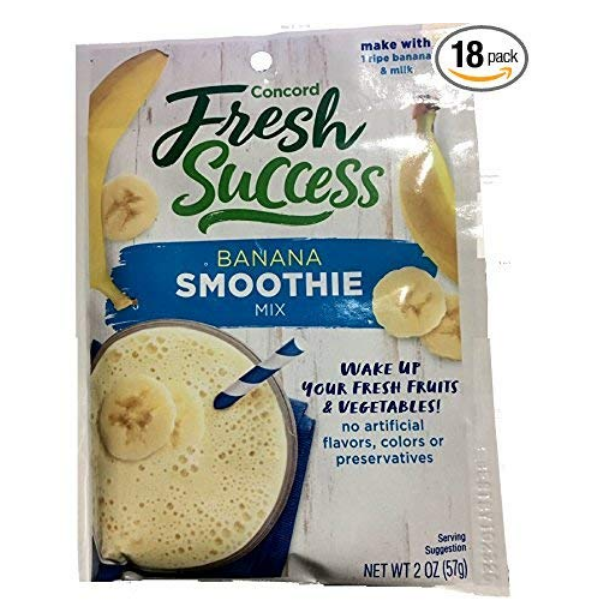 Concord Farms Banana Smoothie Mix 2 oz Pouch (VALUE Pack of 12 Pouches)