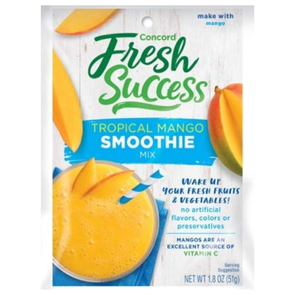 Concord Farms Tropical Mango Smoothie Mix, 1.8-Ounce Packages (Pack of 12)