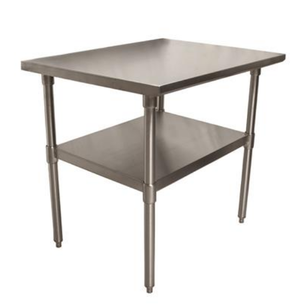 BK Resources (QVT-3024) 14 GA. T-304 30 X 24 Table Stainless Steel Base