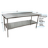 BK Resources (SVTR-7224) 72" X 24" T-430 18 GA Table Stainless Steel Top with 1.5" Riser
