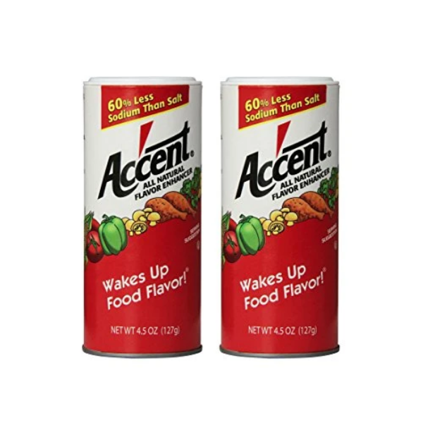 Accent Flavor Enhancer Shaker - 4.5 Oz. Each - 2 Pack