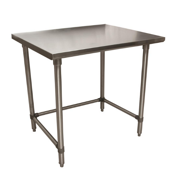 BK Resources (SVTOB-2424) 24" X 24" T-430 18 GA Stainless Steel Table Top Open Base
