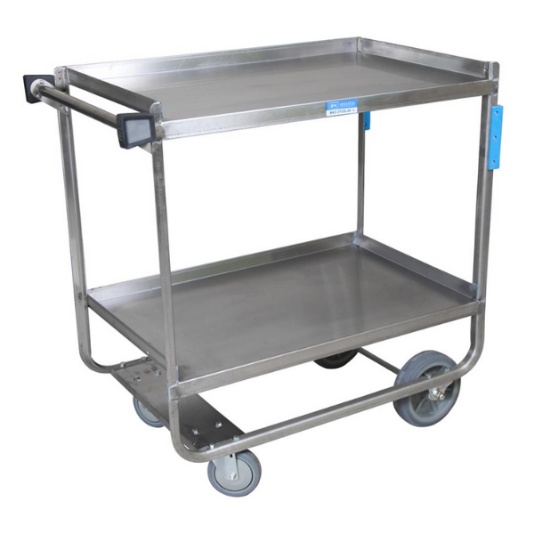 BK Resources (BKC-2133S-2H) Heavy Duty Stainless Steel Utility Cart, 21 X 33 (2) Shelves