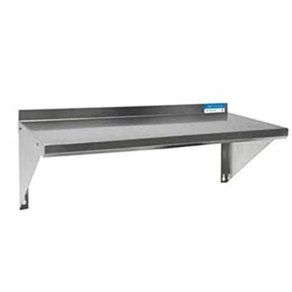 BK Resources 60" Stainless Steel Wall Shelf