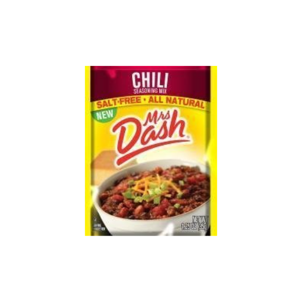 Mrs Dash Salt Free Chili Mix (1.25 oz Packets) 4 Pack