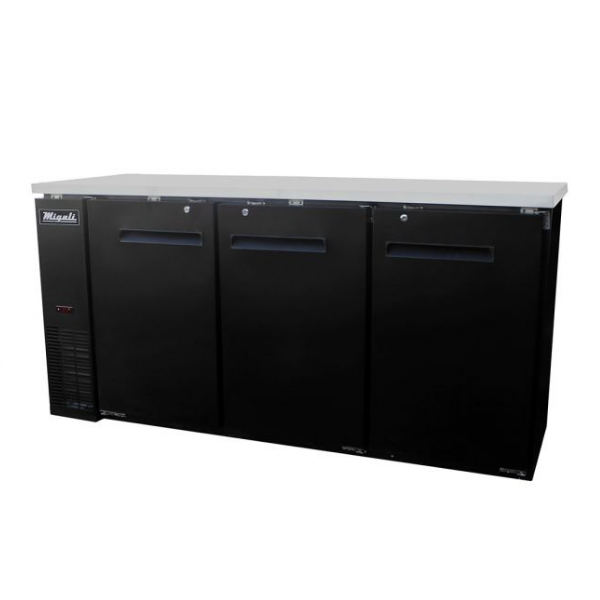 NEW-Migali-C-BB72- 72″ Solid Door Back Bar Refrigerator