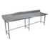 BK Resources (QVTR5OB-8424) 14 GA. 84 X 24 Open Base Riser Table Stainless Steel Top