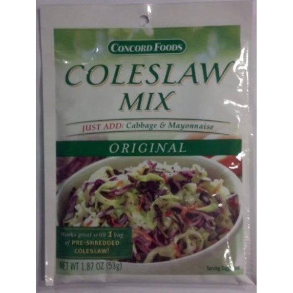 Concord Foods Coleslaw Mix (2 Pkg) 1.87oz pkgs