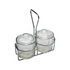Royal Industries (ROY CJH 2) Condiment Jar Rack, 2 Jar Holder