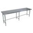 BK Resources (VTTOB-9624) 96" X 24" T-430 18 GA Stainless Steel Table Top Open Base
