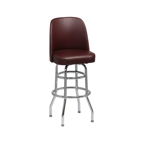 Royal Industries (ROY 7722 BRN) Bucket Seat, Double Ring Chrome Frame, 2 KD