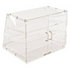 Update International APB-2117 Acrylic 3 Tray Display Cases Retail Donut, Pastry