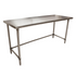 BK Resources (VTTOB-7230) 72" X 30" T-430 18 GA Stainless Steel Table Top Open Base