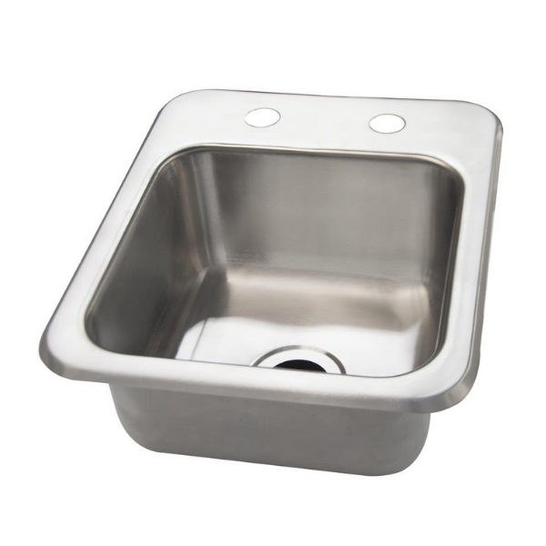 BK Resources (DDI-0909524) 1 Compartment Drop-In Sink Bowl 20 GA T-304