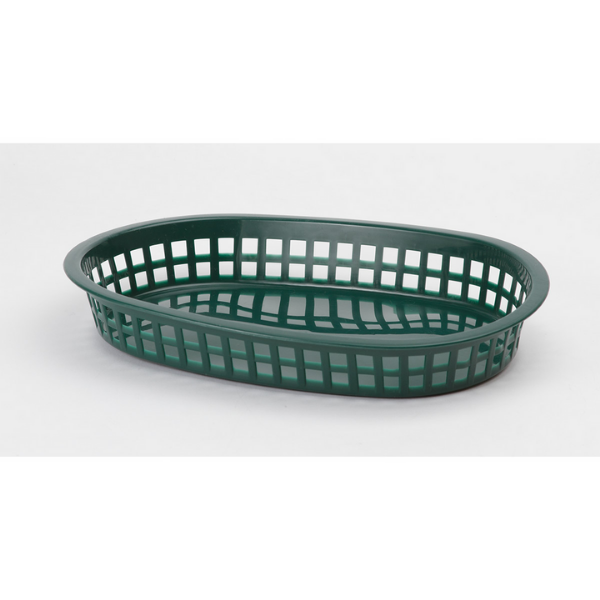 Royal Industries (DIN REB1107) Rectangle Food Basket Green - 36/Case