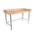BK Resources (MBTGOB-9630) Hard Maple Bakers 4" 3-Sided Riser Table 96 X 30